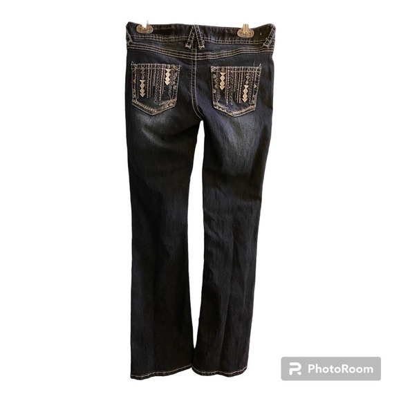 Red Camel Vintage Y2K Dark Washed Bootcut Bluejeans - Picture 1 of 13